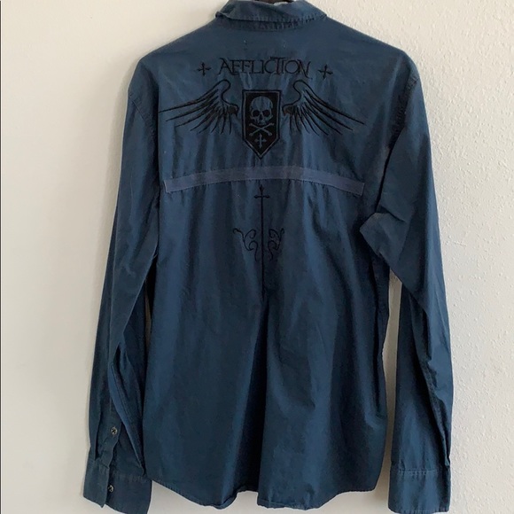 Men’s affliction jacket size large pre owned. - Picture 2 of 2